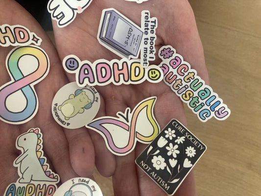 Mini neurodiversity stickers