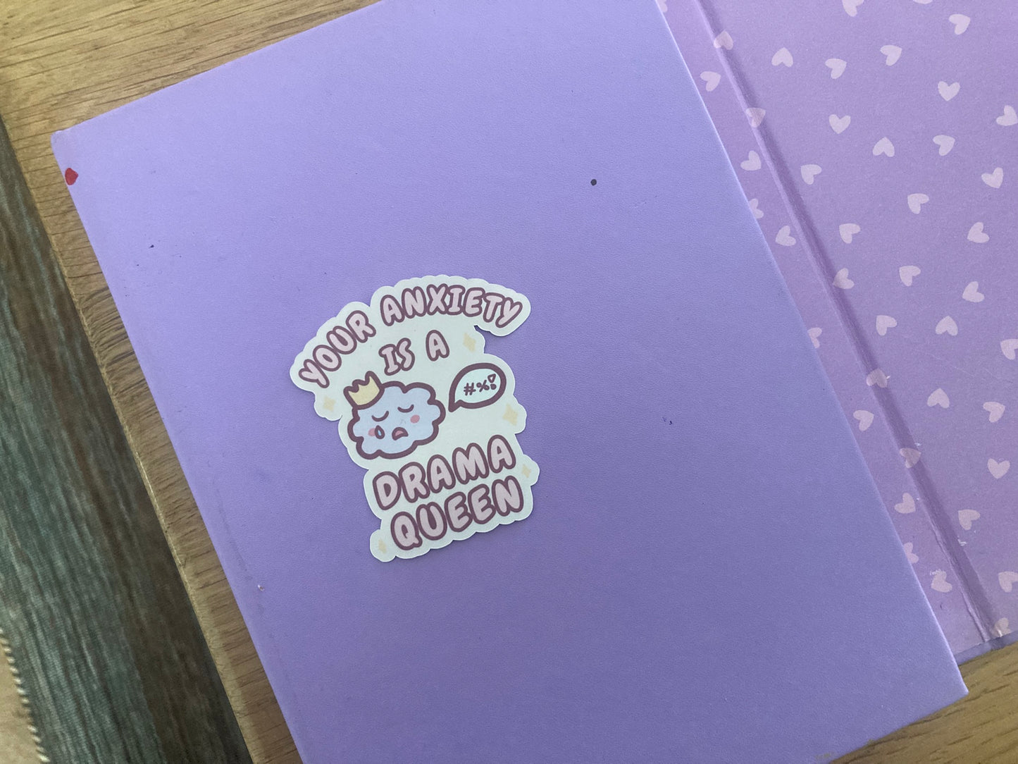 Funny anxiety sticker