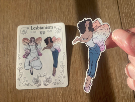Lesbian or bisexual sticker sheet
