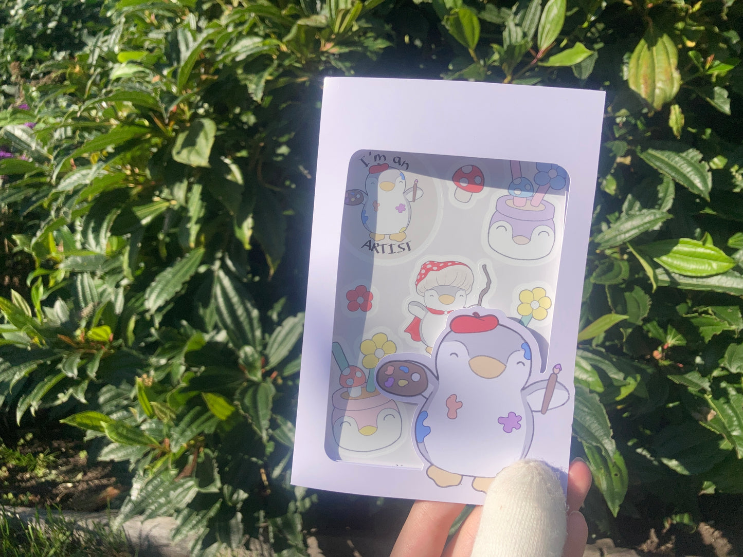 Stickersheet cute penguin illustrations