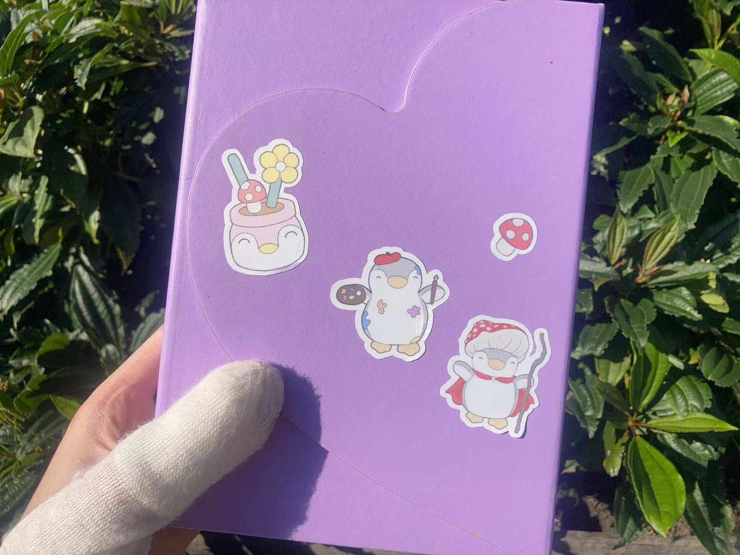 Stickersheet cute penguin illustrations