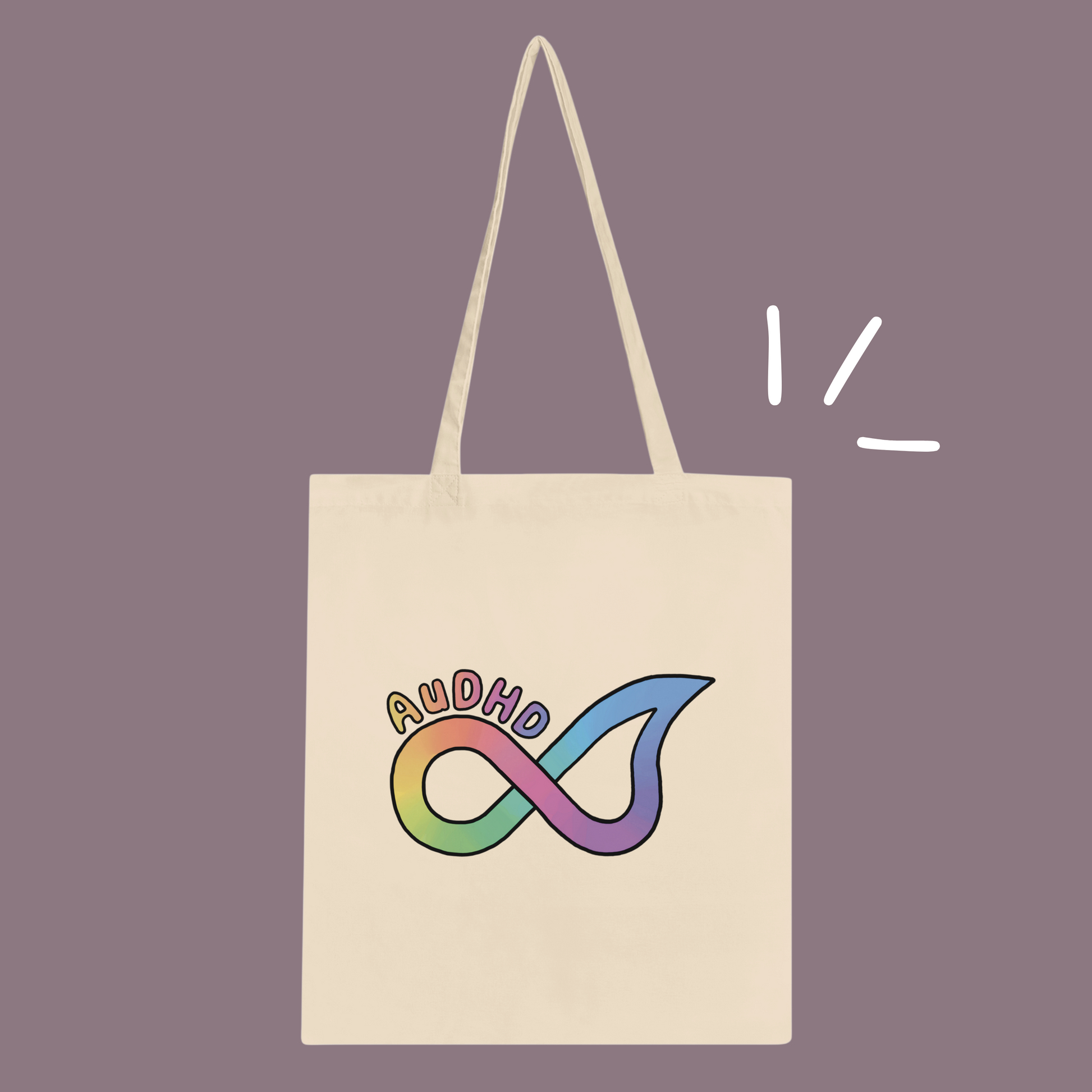 AuDHD tote bag NeurodiverseTea