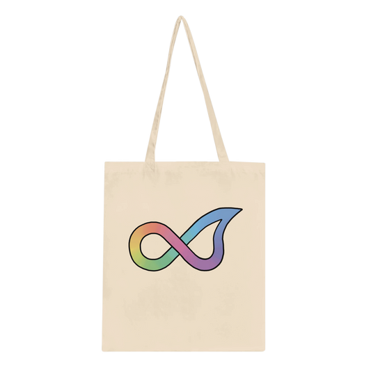 AuDHD tote bag: text and symbol - Neurodiversetea
