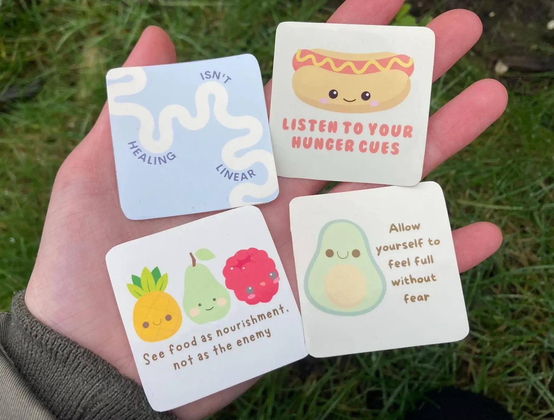 Anorexia recovery sticker set - Neurodiversetea