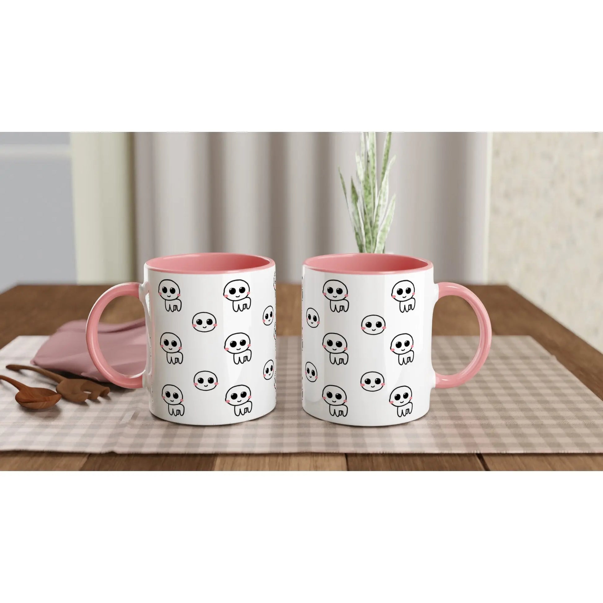 Cute autism creature pink mug - Neurodiversetea