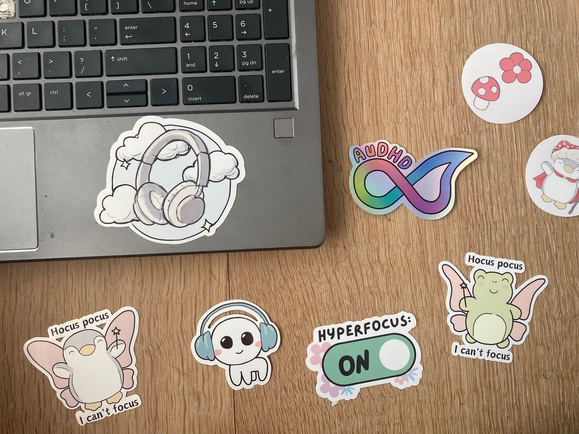 Dreamy headphones sticker NeurodiverseTea