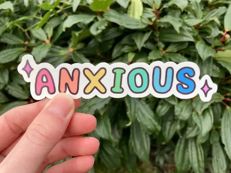 Anxious, overwhelmed, emotional text stickers - Neurodiversetea
