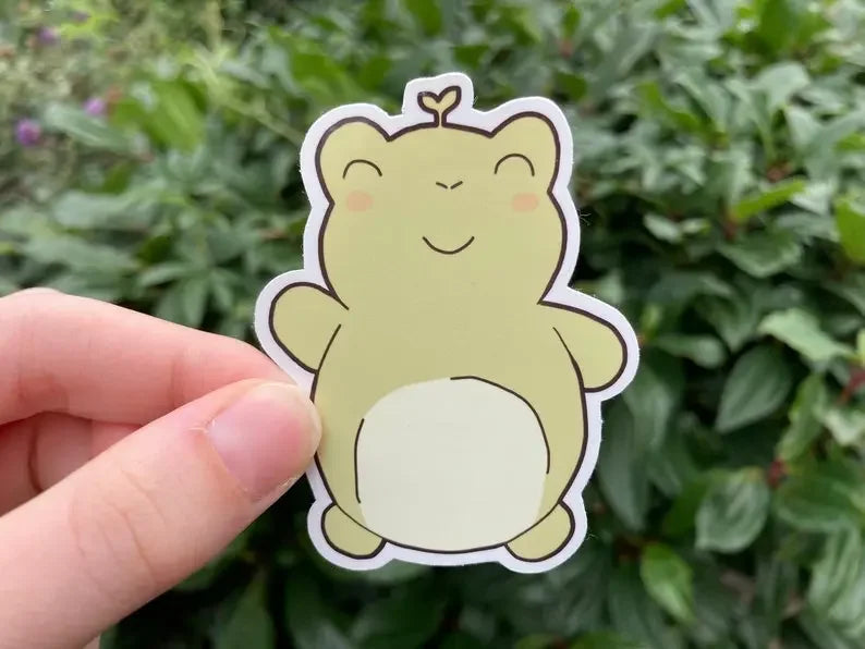 Cute frog stickerset "Beleaf in yourself" - Neurodiversetea