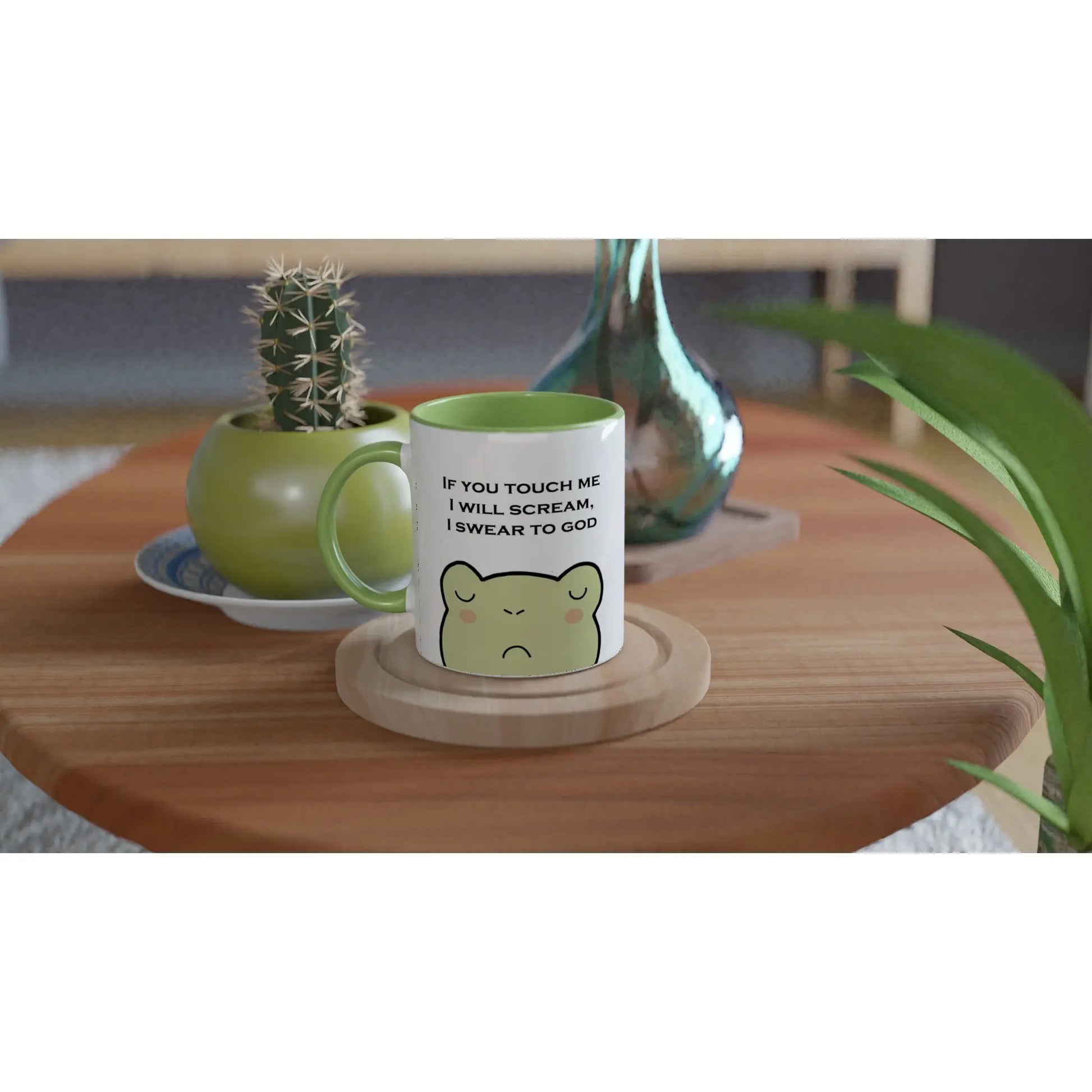 Green touch aversion neurodiversity mug - Neurodiversetea