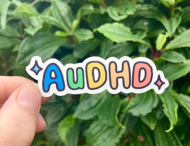 ADHD, actually autistic and AuDHD stickers - Neurodiversetea