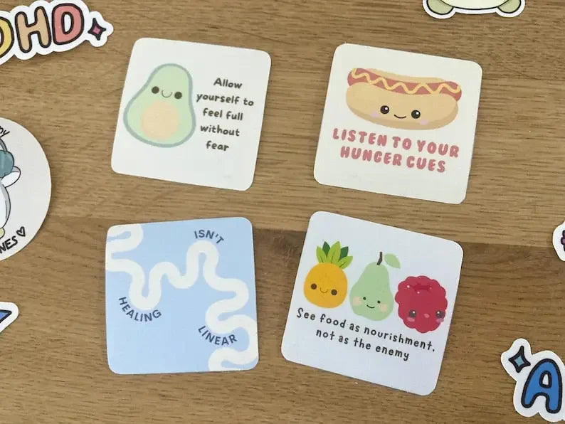 Anorexia recovery sticker set - Neurodiversetea