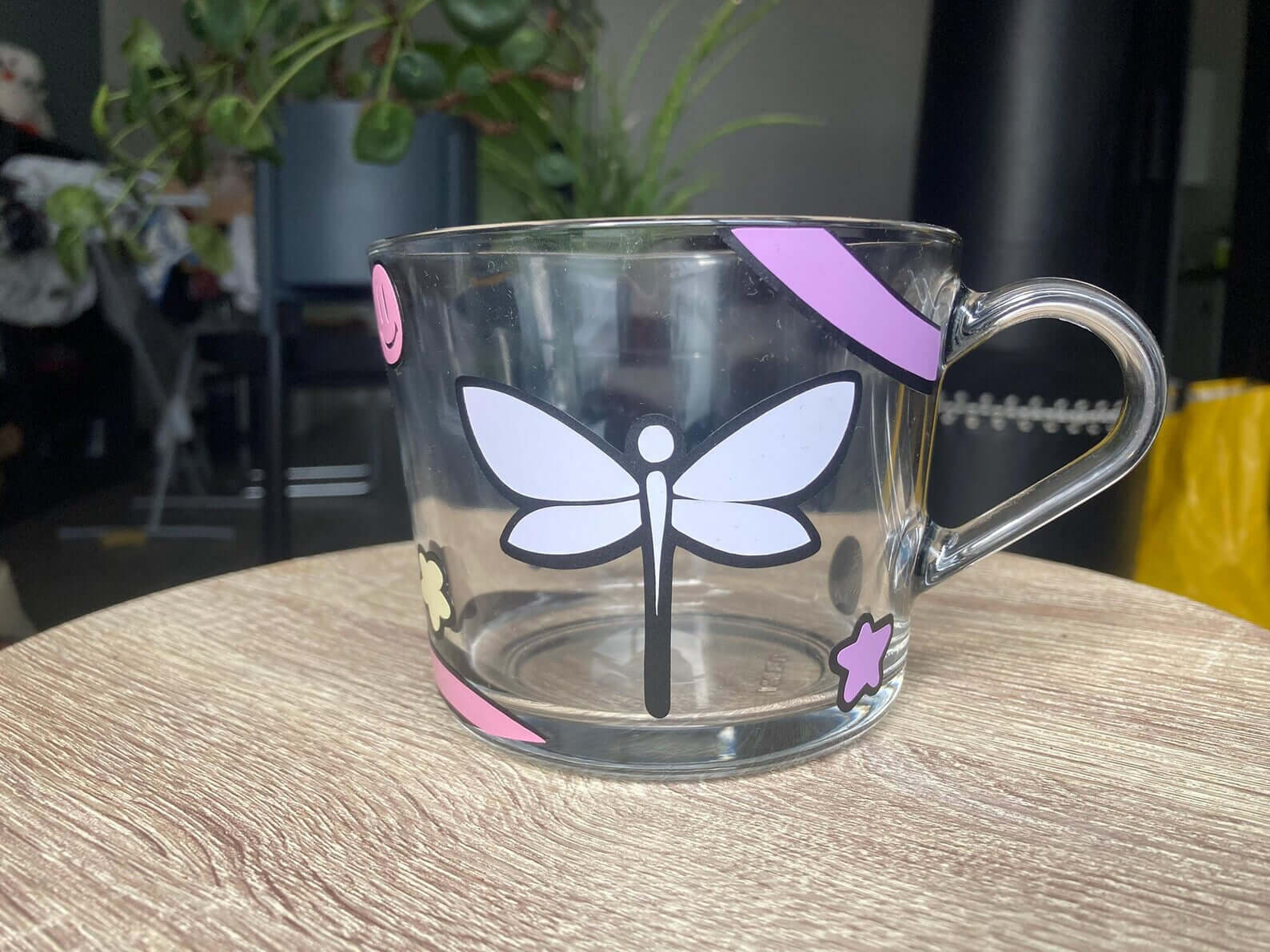 Coloured AuDHD glass mug - Neurodiversetea