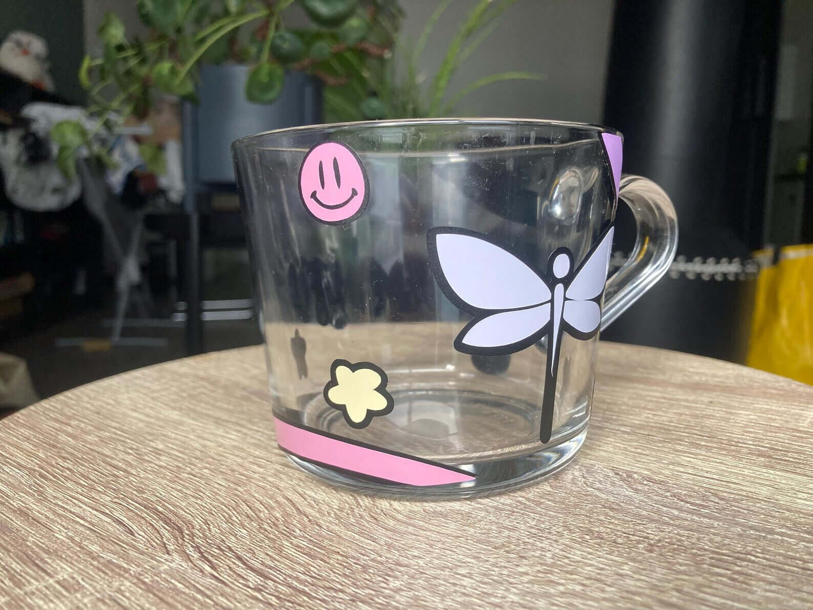 Coloured AuDHD glass mug - Neurodiversetea