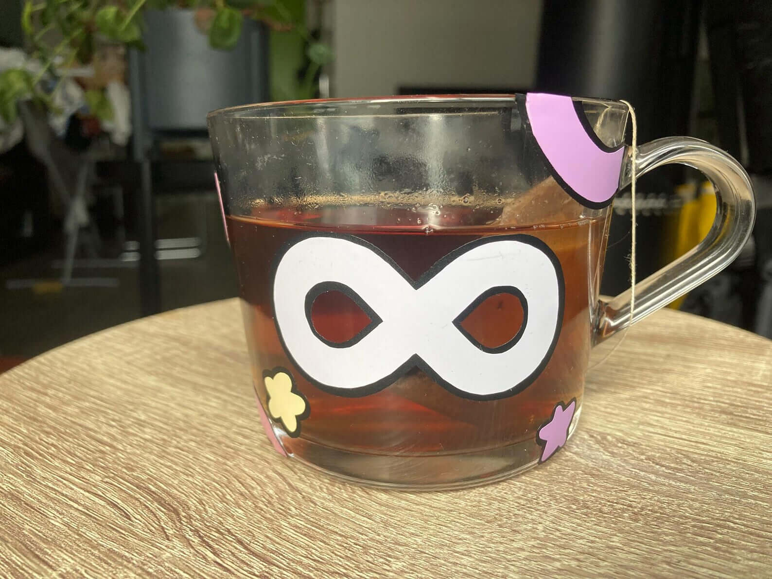 Coloured autism glass mug - Neurodiversetea