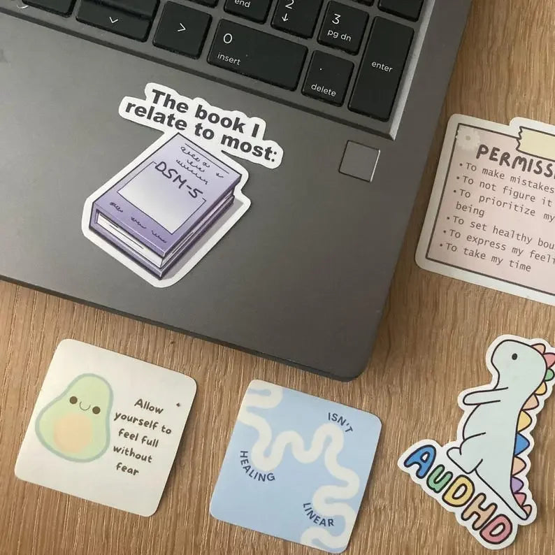 Funny mental health/ DSM-5 sticker - Neurodiversetea