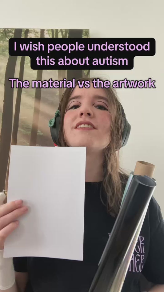 Cure society not autism art print by NeurodiverseTea