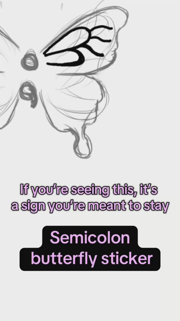 semicolon stickers process