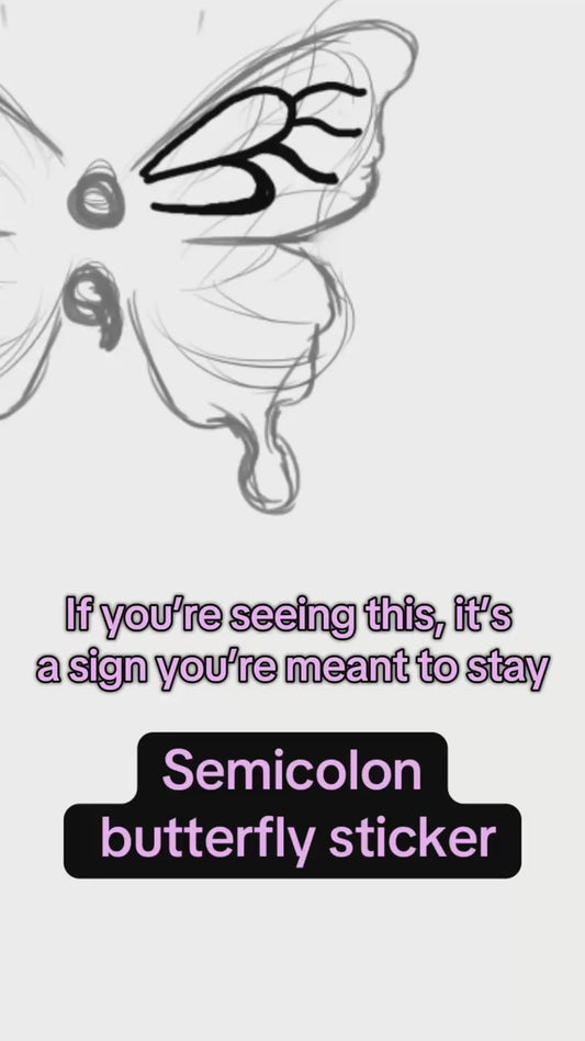 semicolon stickers process