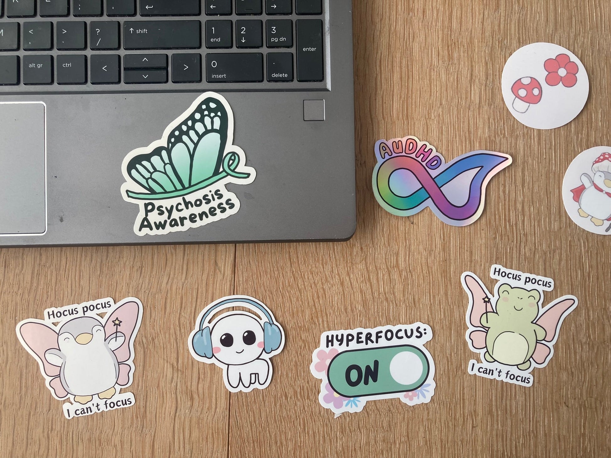 Psychosis awareness butterfly sticker NeurodiverseTea