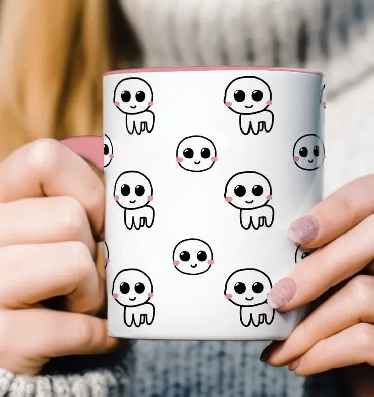 Cute autism creature pink mug - Neurodiversetea