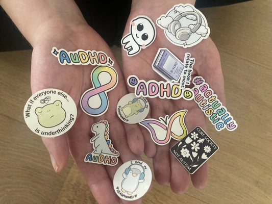 Mini neurodiversity stickers