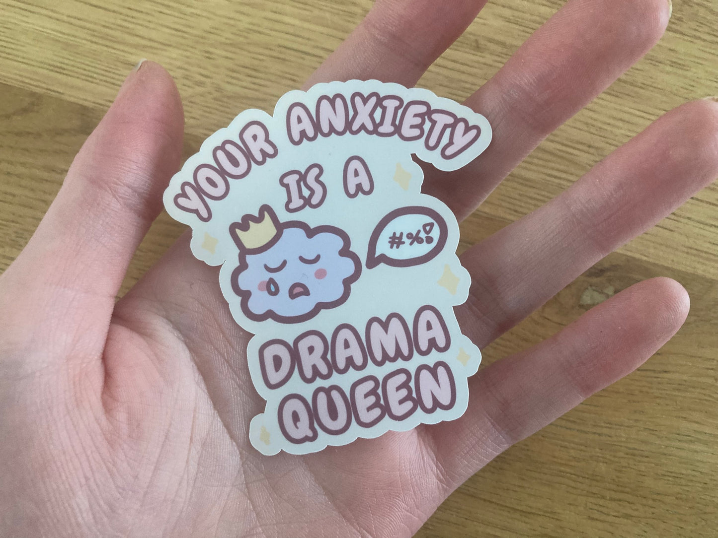 Funny anxiety sticker