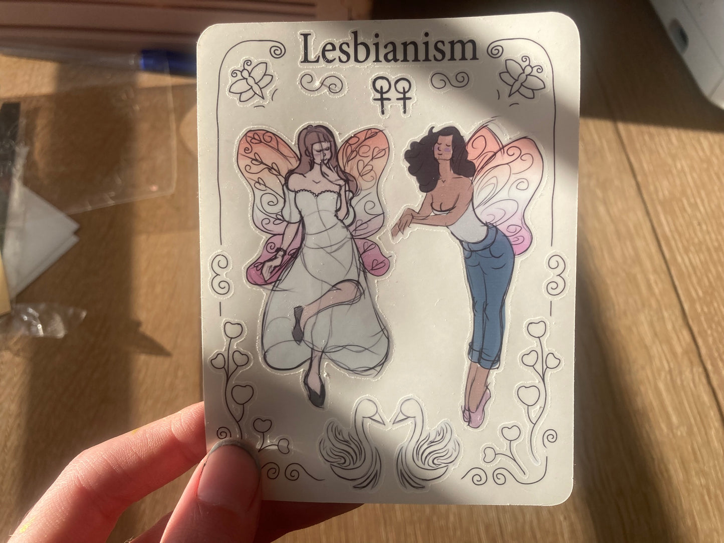 Lesbian or bisexual sticker sheet
