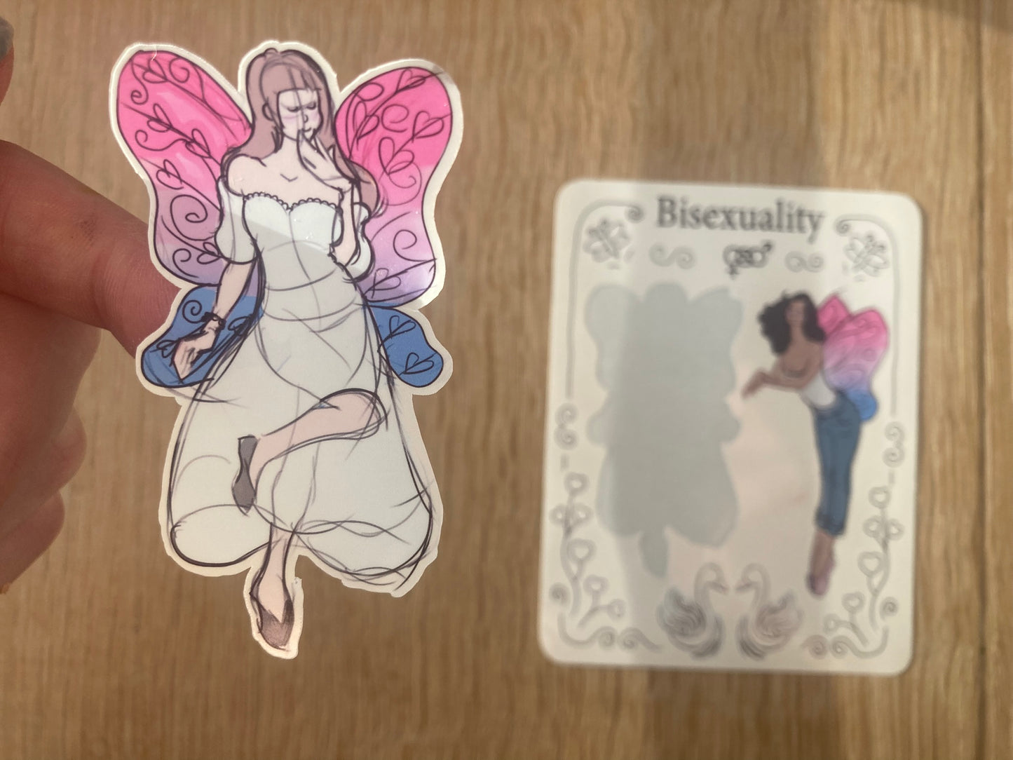 Lesbian or bisexual sticker sheet