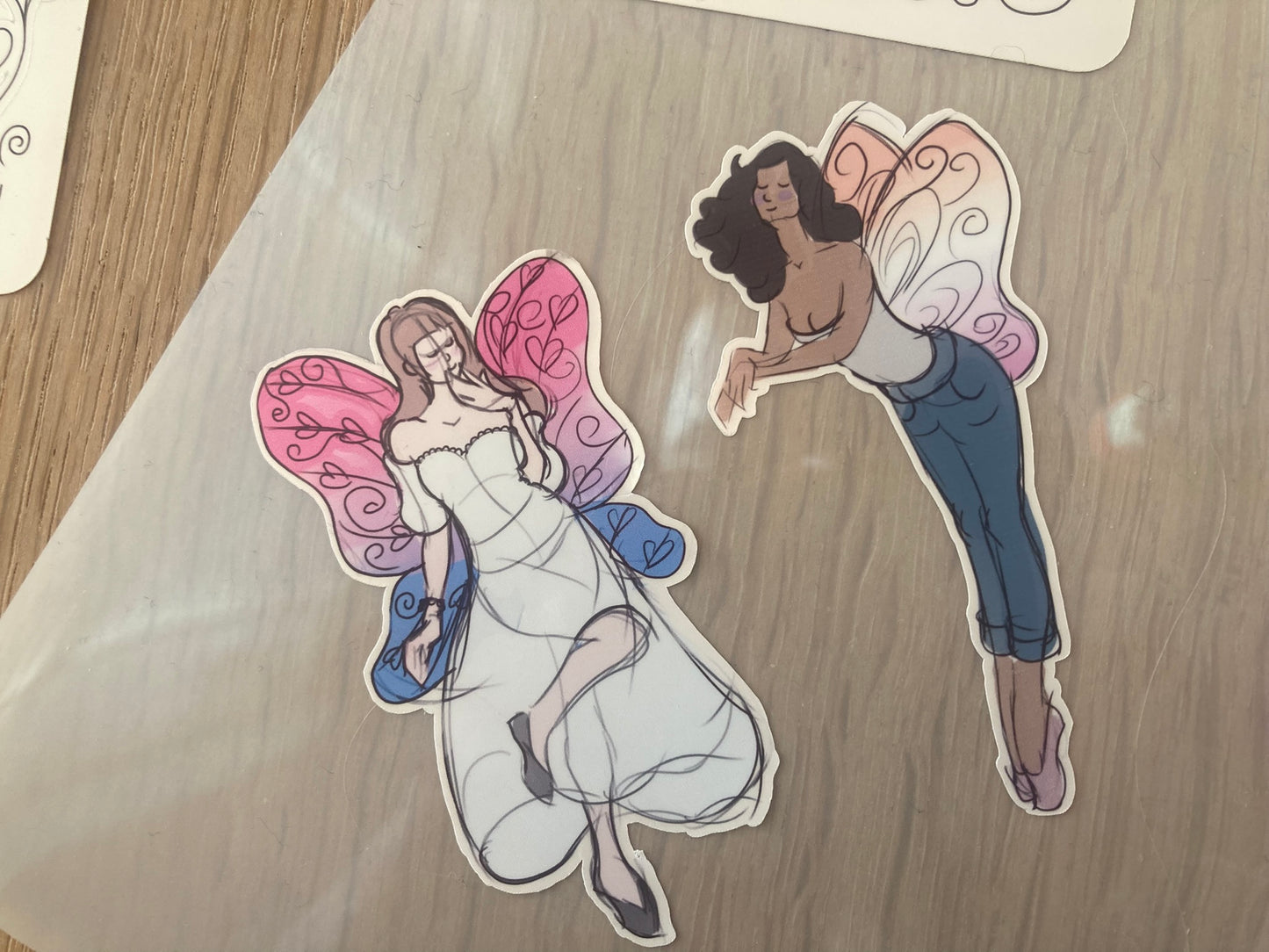 Lesbian or bisexual sticker sheet