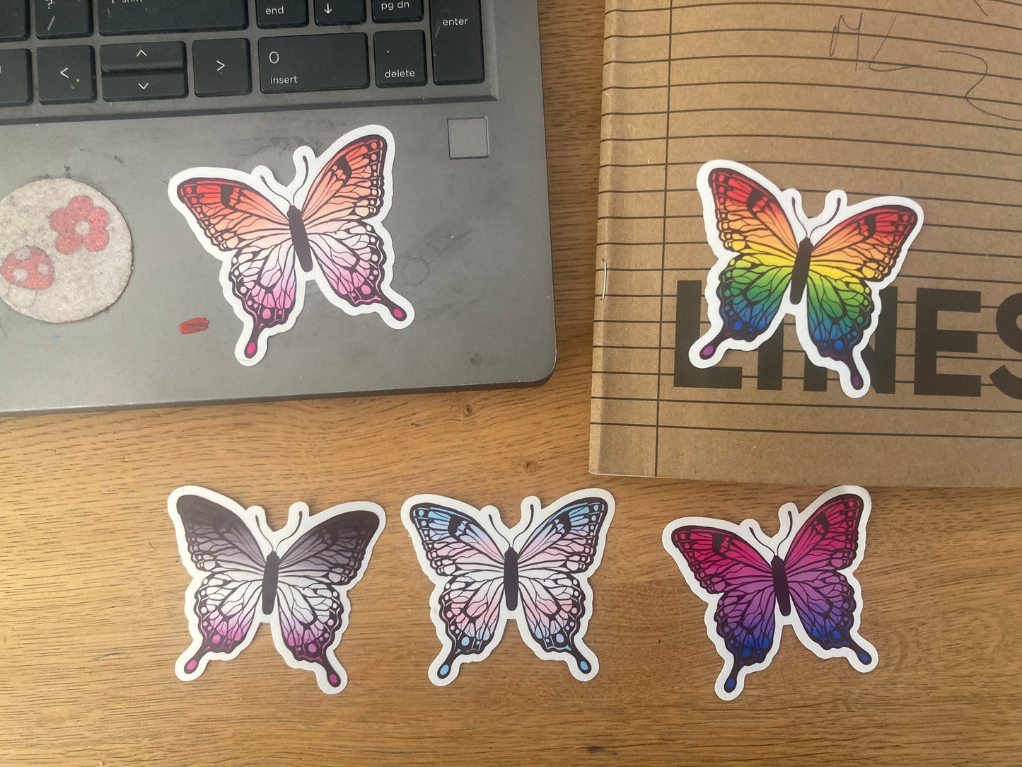 LGBT pride flag stickers