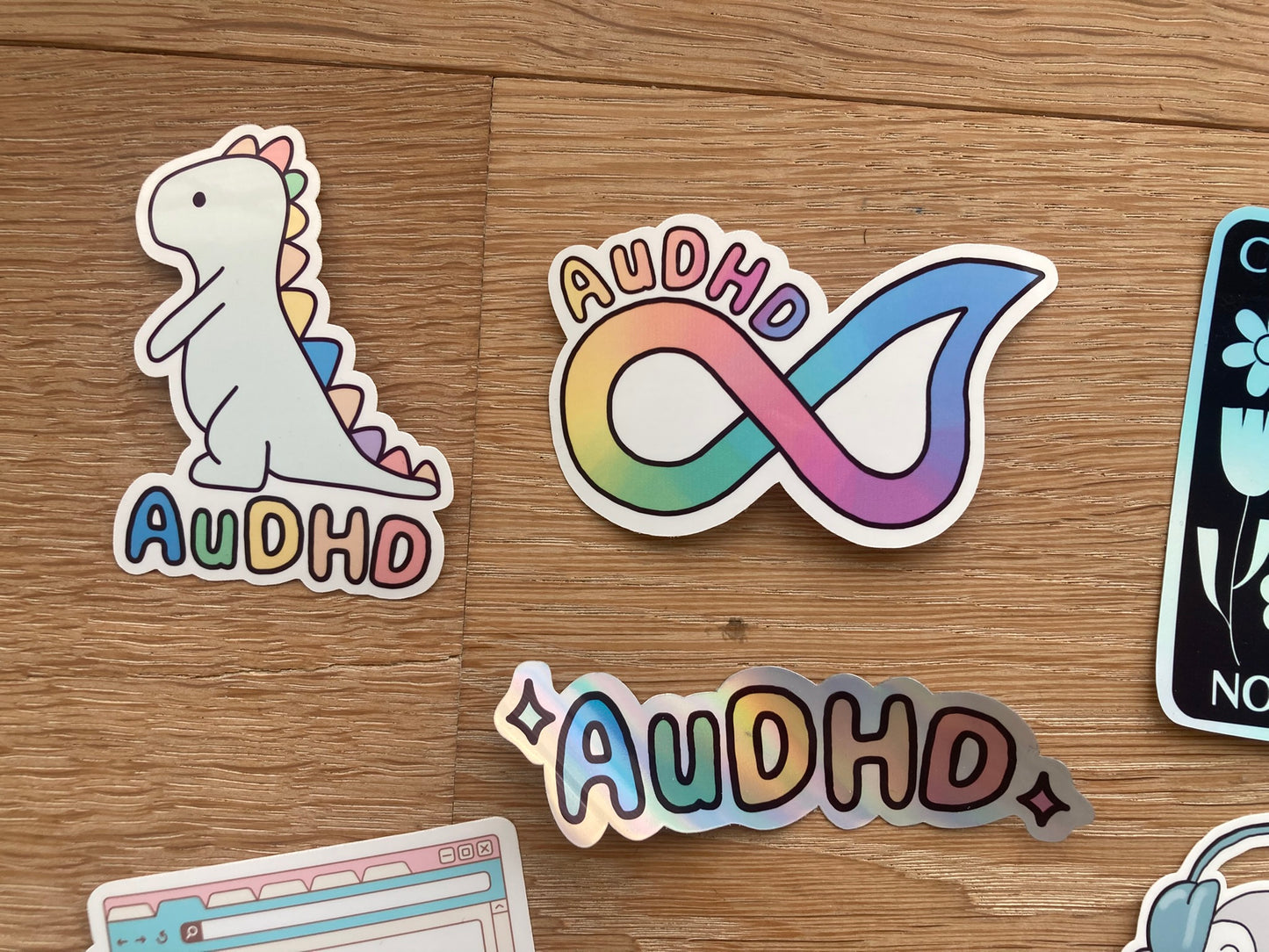 AuDHD themed sticket set of 6