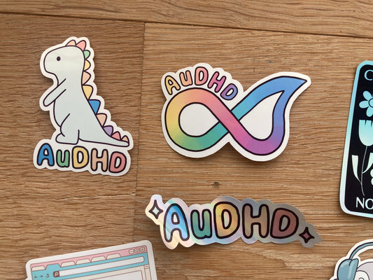 AuDHD themed sticket set of 6