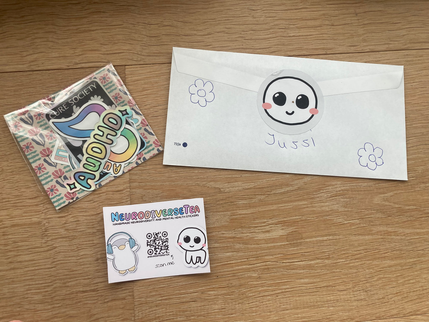 AuDHD themed sticket set of 6