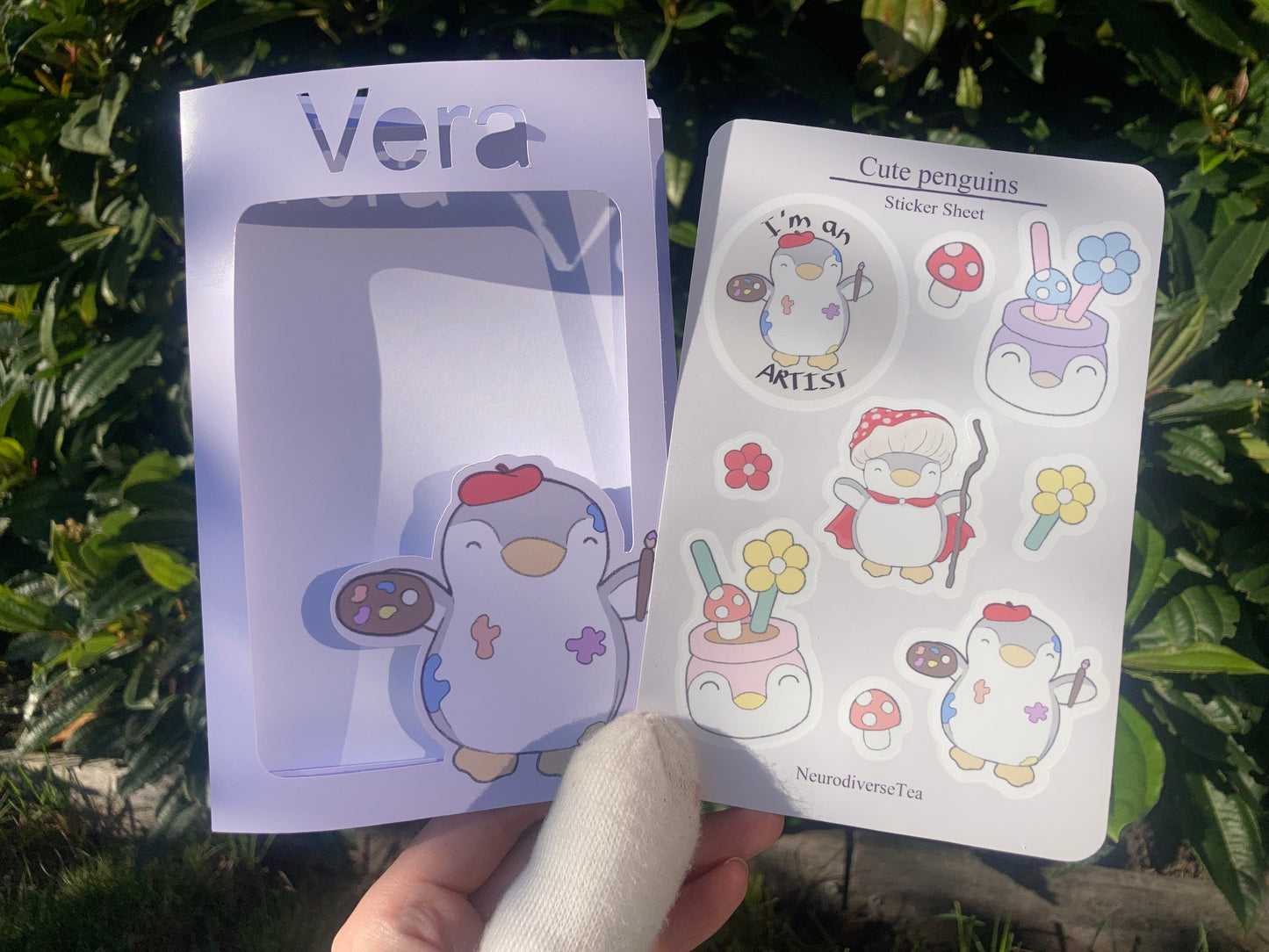 Stickersheet cute penguin illustrations