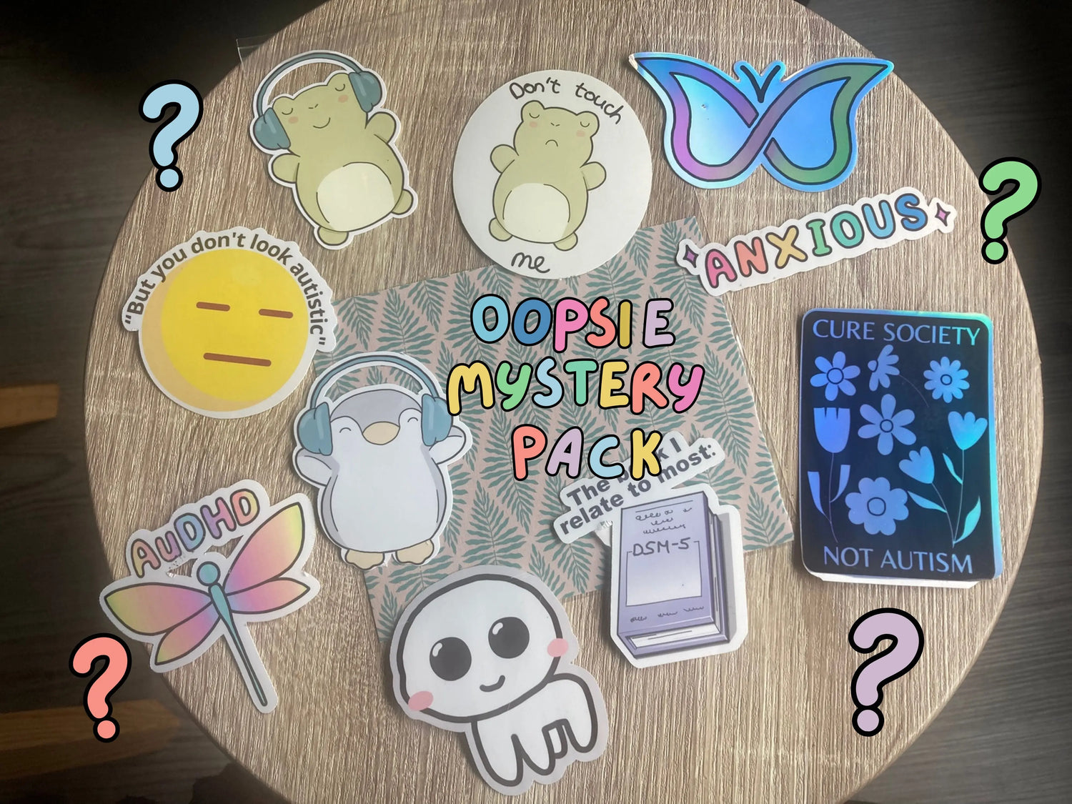 B-grade mystery sticker pack - Neurodiversetea