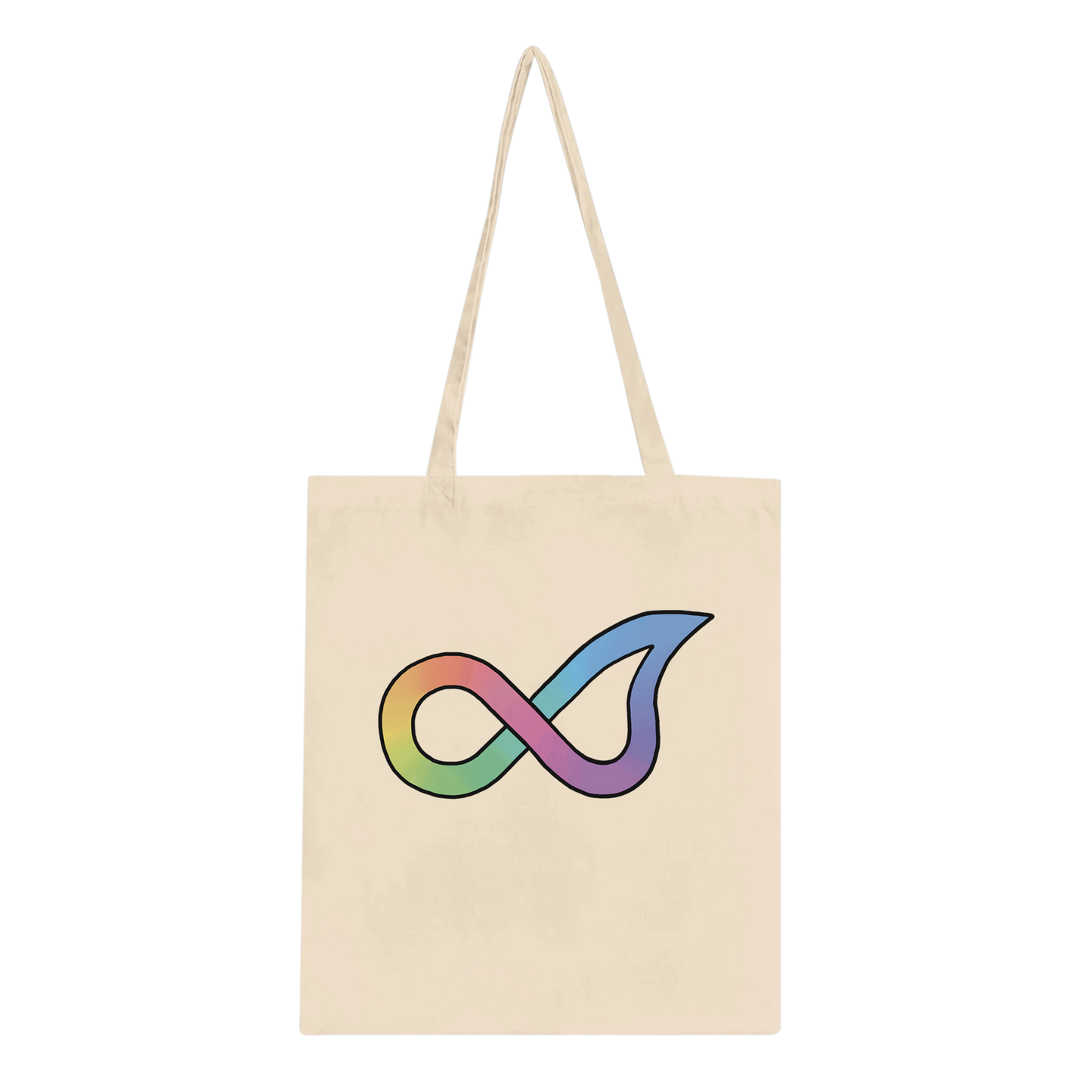 AuDHD tote bag: text and symbol - Neurodiversetea