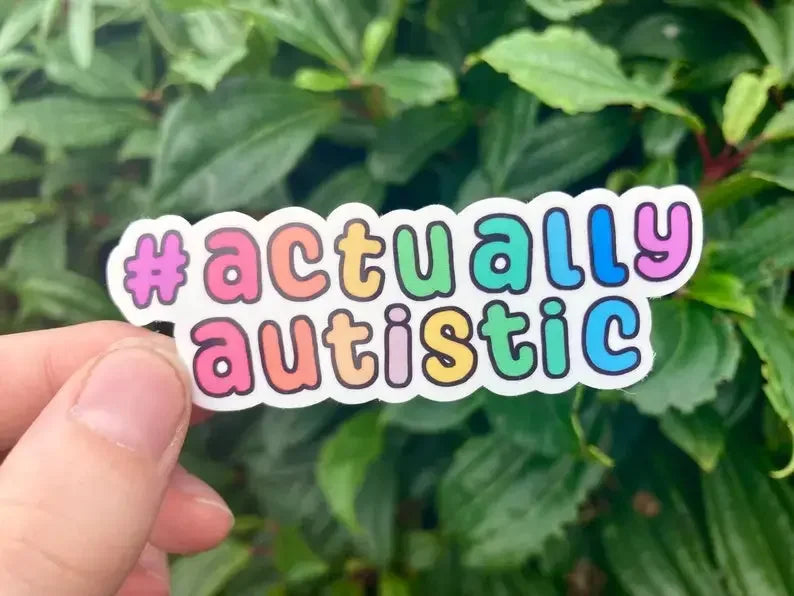 ADHD, actually autistic and AuDHD stickers - Neurodiversetea