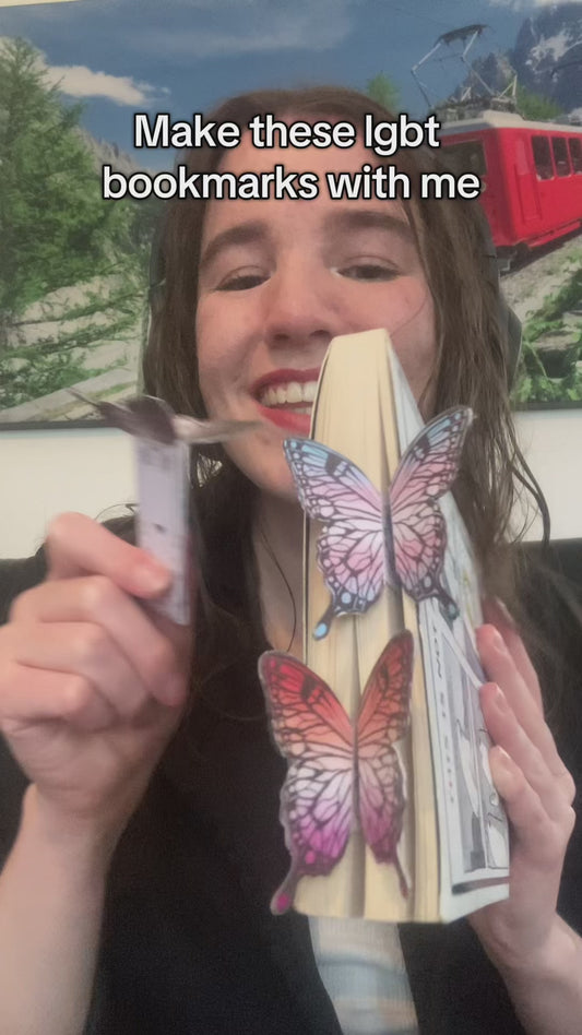 LGBT pride flag bookmarks