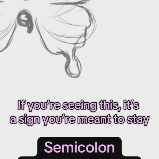semicolon stickers process